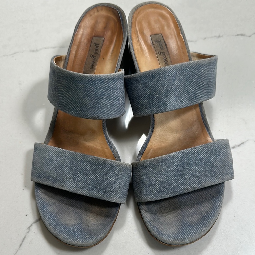 Paul Green Paige Women's Blue Slide Sandals